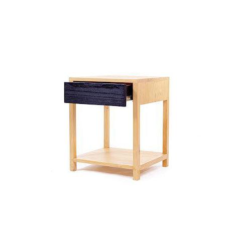 Wooden bedside table is made from solid wood. It has a shelf and wooden drawer. Wood variant options SA Pine wood Oak wood Kiaat wood Ash wood