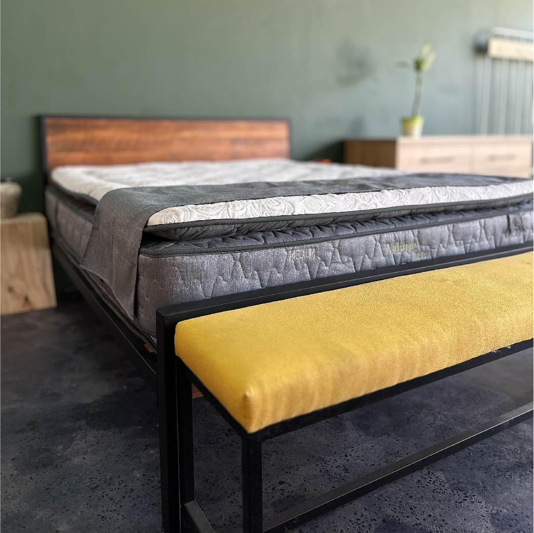 Hand Crafted Bed with Queen Mattress - Timber Furniture Designs