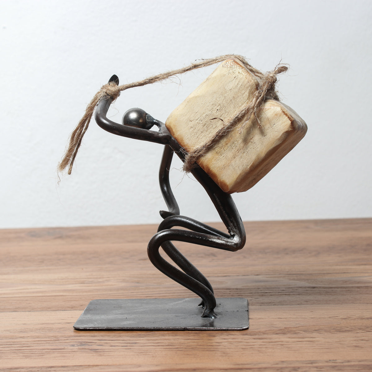 Handmade Metal Figure Table Décor - The Brick Worker