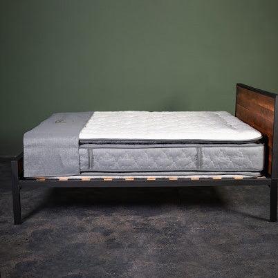 Hand Crafted Bed with Queen Mattress