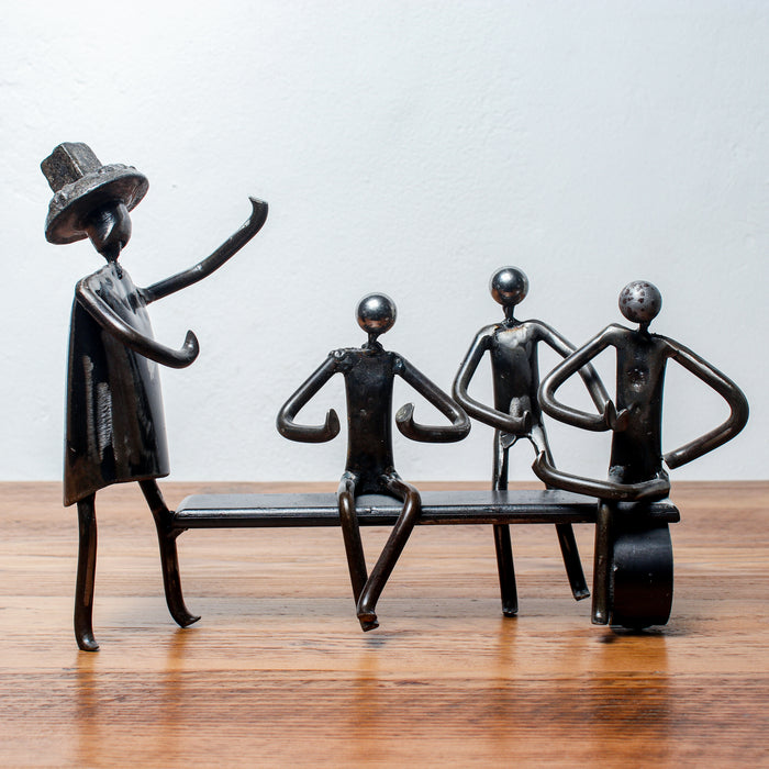 Handmade Metal Figure Table Décor - The Politician