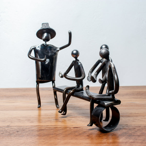Handmade Metal Figure Table Décor - The Politician