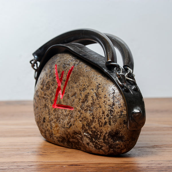 Handmade Metal Figure Table Décor - LV Handbag