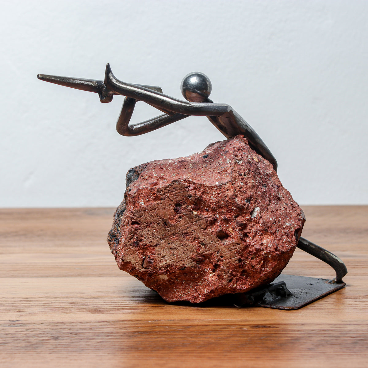 Handmade Metal Figure Table Décor - Soldier