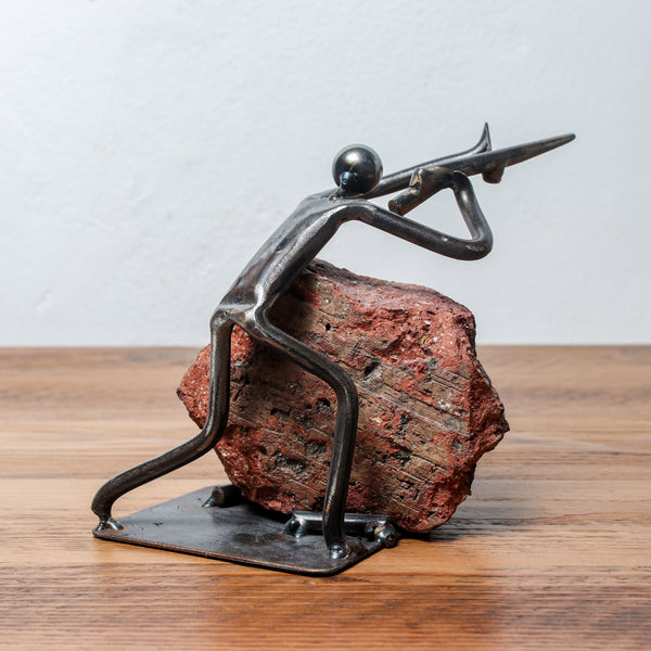 Handmade Metal Figure Table Décor - Soldier