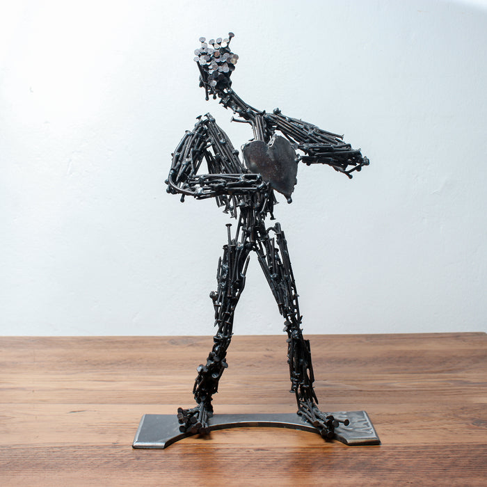 Handmade Metal Figure Table Décor -  Love and Nails