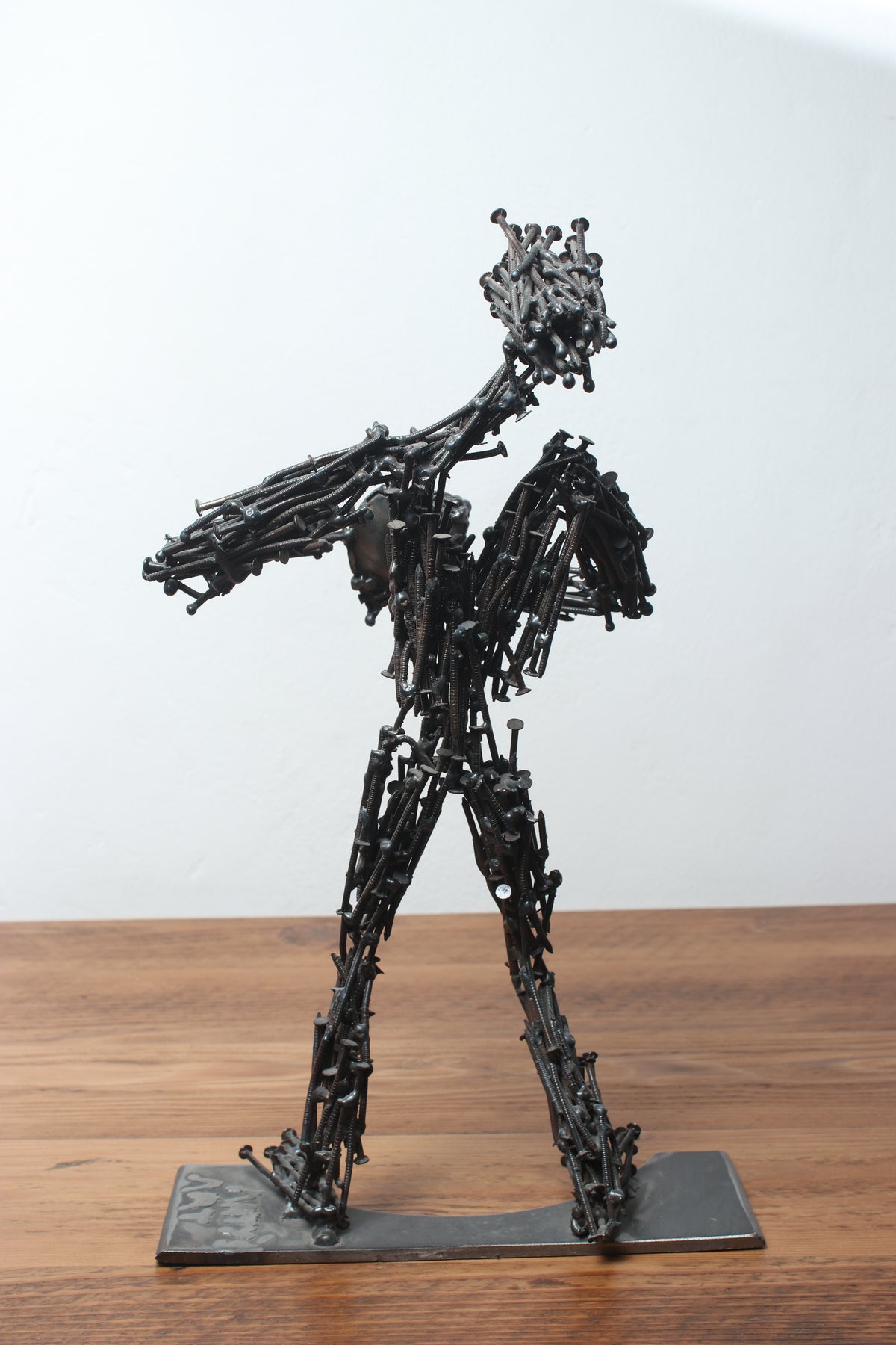 Handmade Metal Figure Table Décor -  Love and Nails