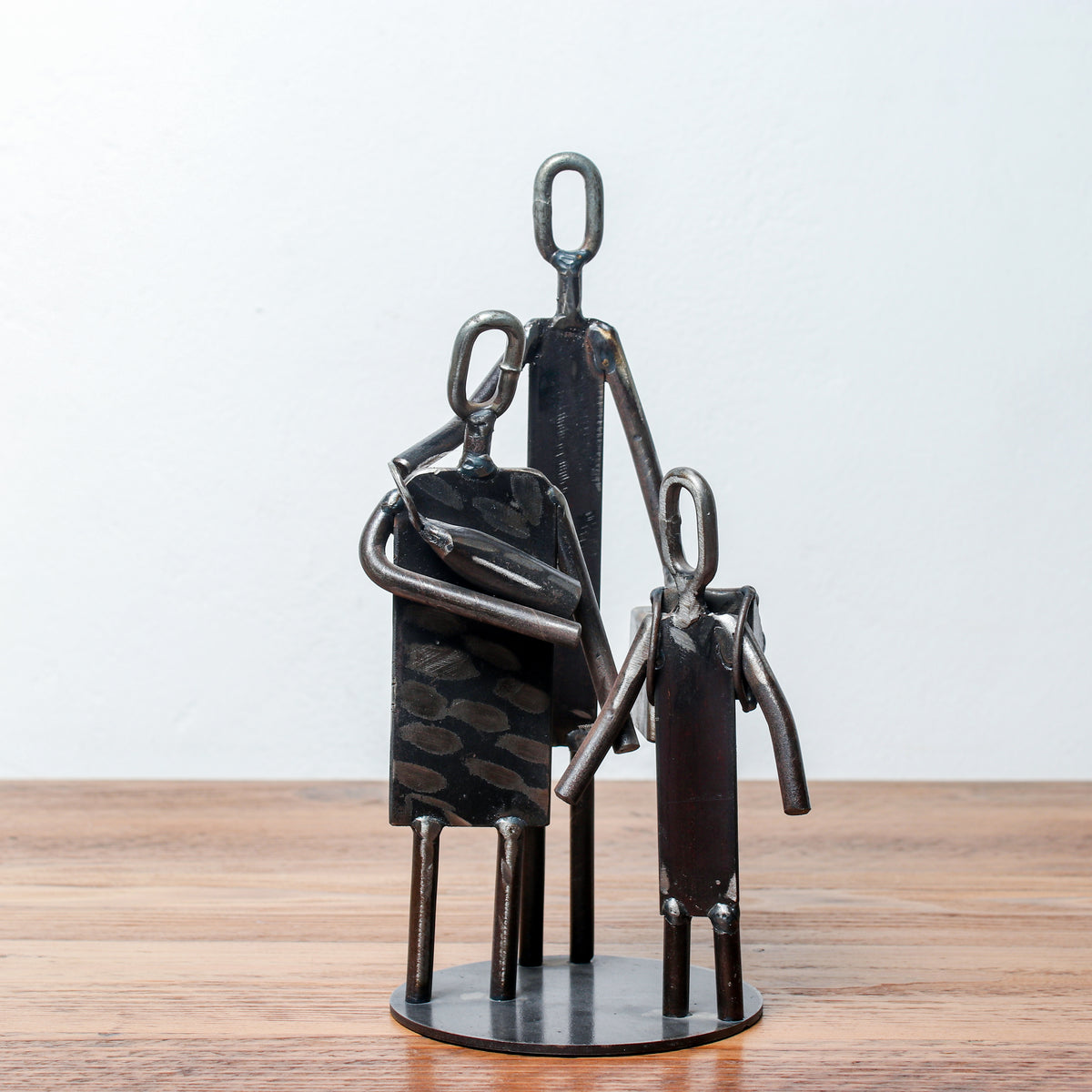 Handmade Metal Figure Table Décor - Family