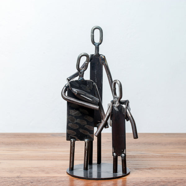 Handmade Metal Figure Table Décor - Family