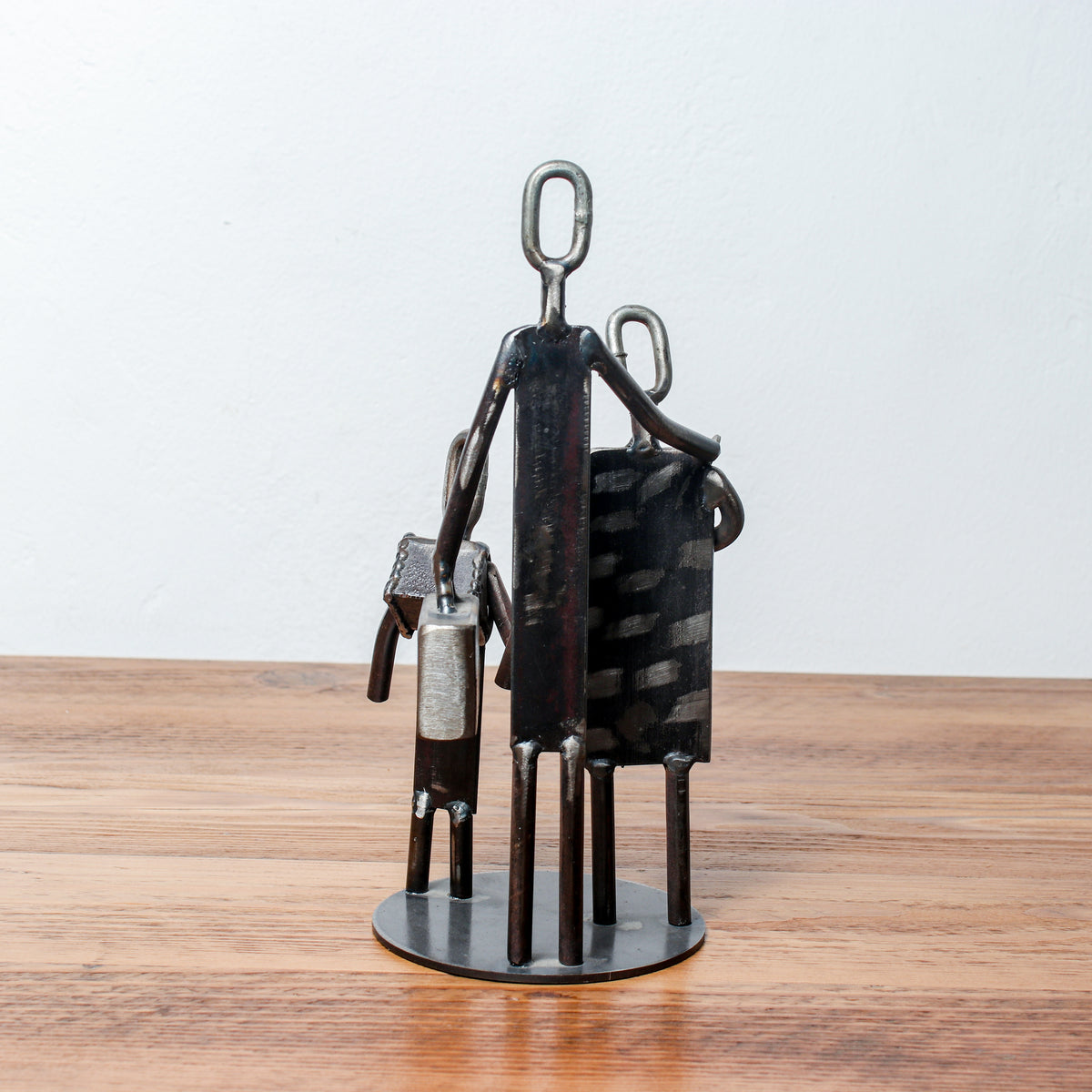 Handmade Metal Figure Table Décor - Family