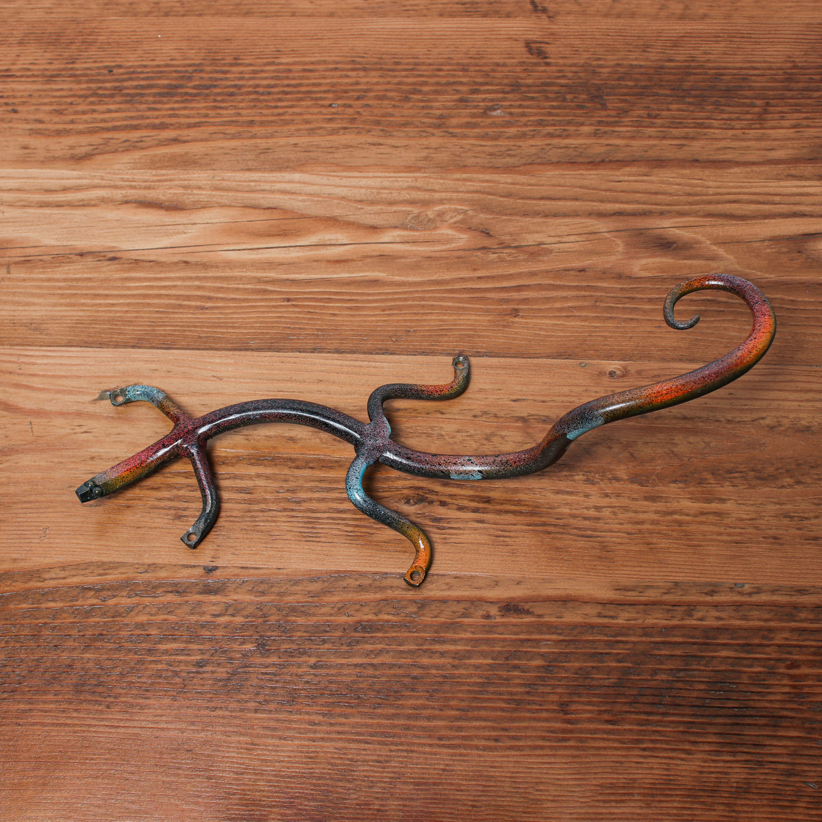 Handmade Metal Figure Table Décor -  Reptile Camouflage