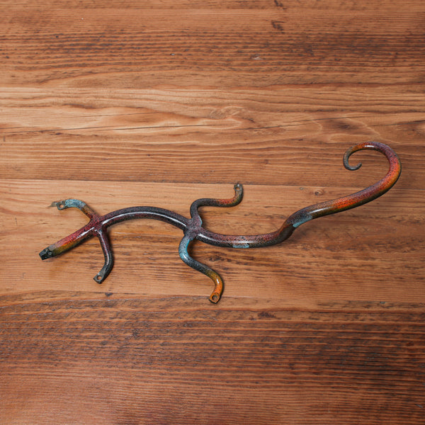 Handmade Metal Figure Table Décor -  Reptile Camouflage