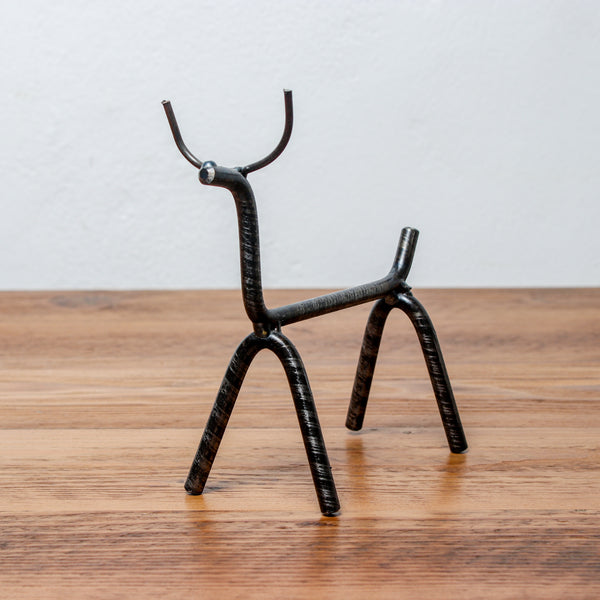 Handmade Metal Figure Table Décor - Reindeer