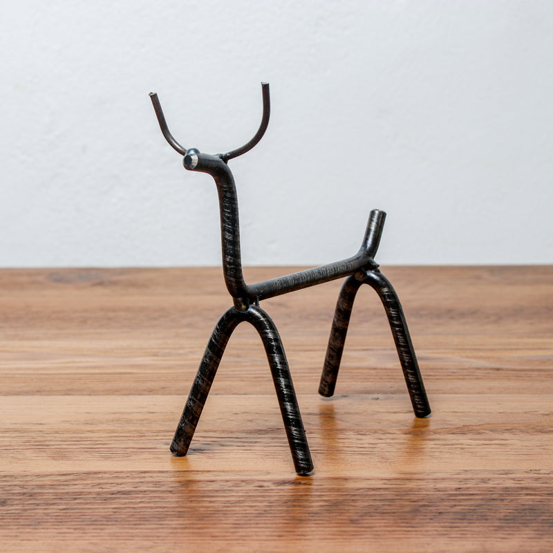 Handmade Metal Figure Table Décor - Reindeer