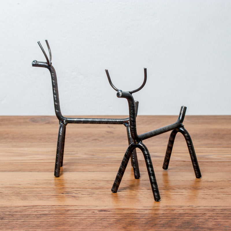 Handmade Metal Figure Table Décor - Reindeer