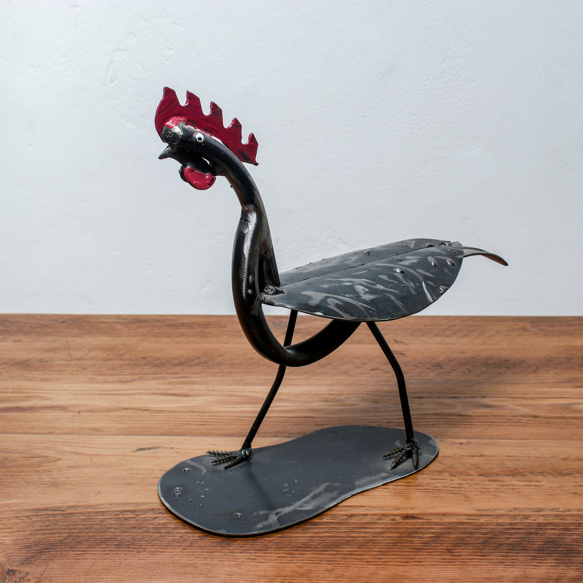 Handmade Metal Figure Table Décor -  Rooster