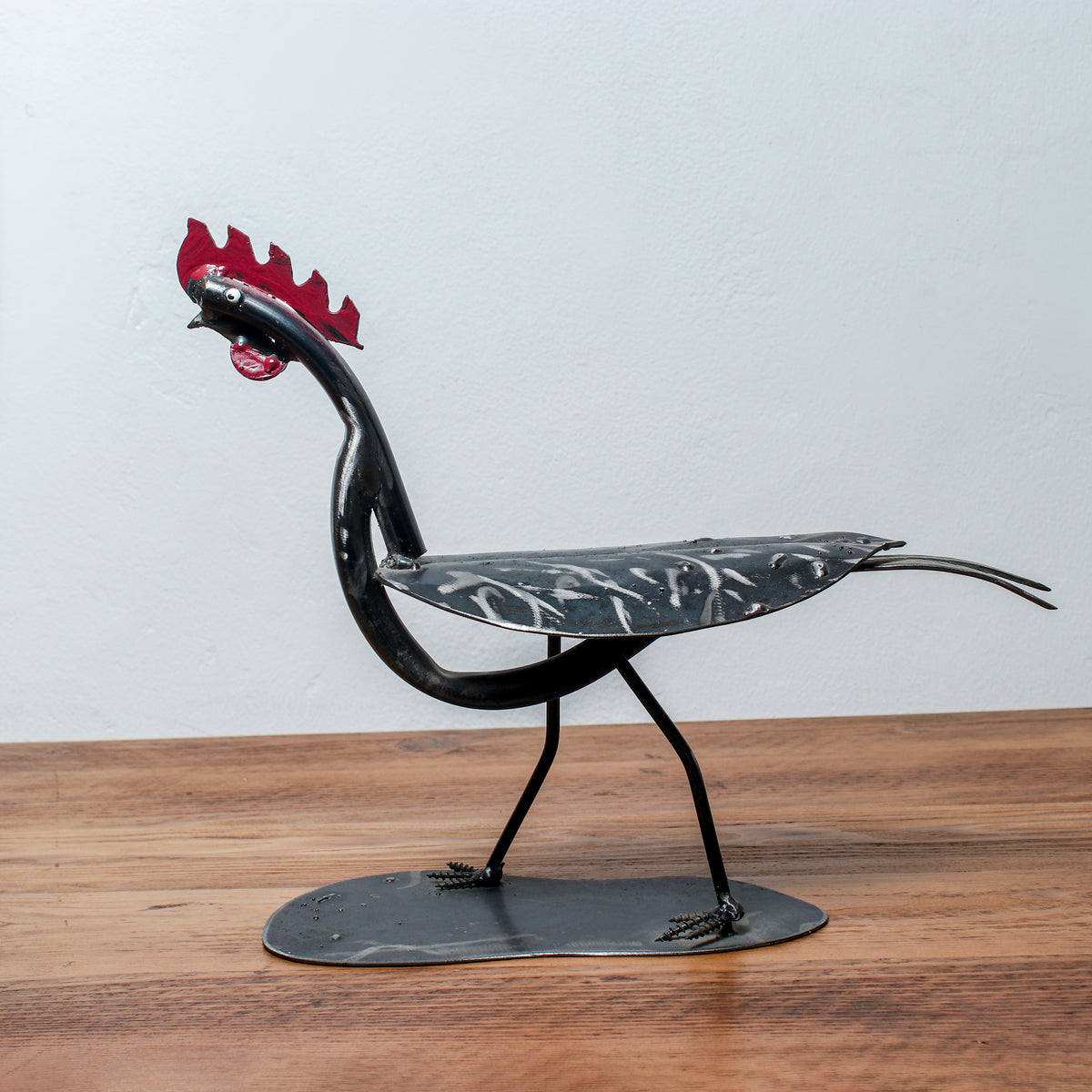Handmade Metal Figure Table Décor -  Rooster