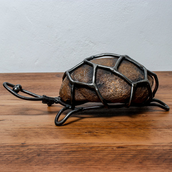 Handmade Metal Figure Table Décor - Tortoise