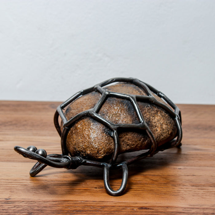 Handmade Metal Figure Table Décor - Tortoise