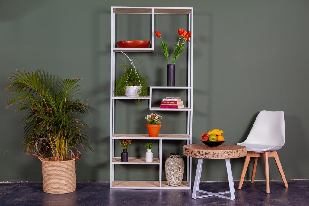 White Mia Bookshelf - Timber Furniture Designs