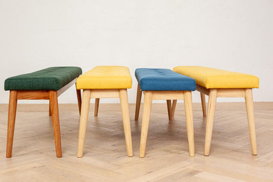 Rio benches upholstered seat - Timber Furniture Designs