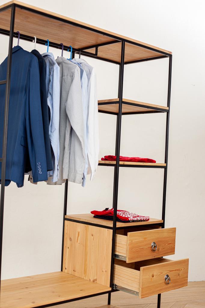 Liam Open Closet - Timber Furniture Designs