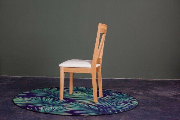 Loui Leather Seat Dining Chairs - Timber Furniture Designs